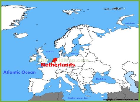wo liegt niederlande in europa